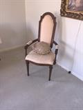 ANTIQUE TALL BACK THRONE CHAIR