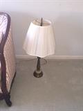ANTIQUE LAMPS WITH GREEN STONE BOTTOM
