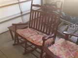ROCKING LOVESEAR AND CHAIRS PATIO / OUTDOOR FURNITURE