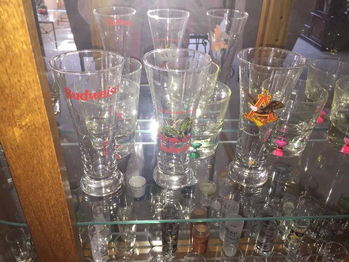 COLLECTION OF BEER GLASSES