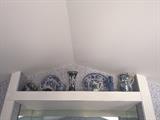 WHITE AND BLUE DECORATIVE CHINA
