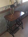 ANTIQUE SEWING MACHINE TABLE