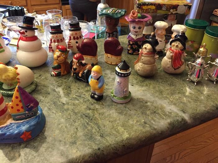 HUGE COLLECTION OF SALT AND PEPPER SHAKERS