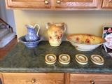 ANTIQUE WASH BOWLS AND PITCHERS SETS