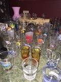 HUGE COLLECTION OF SHOT GLASSES