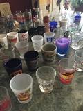 HUGE COLLECTION OF SHOT GLASSES