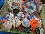 political pins and buttons