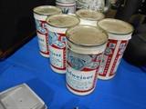 vintage budweiser full beer cans