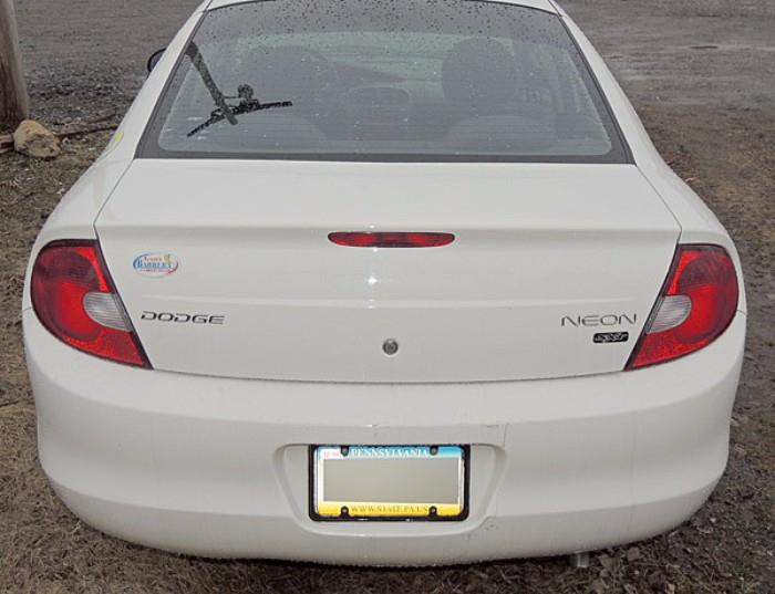 8PM: 2002 Dodge Neon Estate Auto, with 8,576 miles