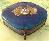 Old Sevres Pottery Box with Bronze Mounts