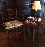 Single Chairs; Table Lamps; “Halcyon Days” Enamel Boxes