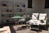 Wrought Iron Double Chaise & Ice Cream Set