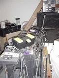 Lots of recording equipment
