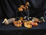 A collection of Duck Decoys in wood