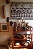 Masks, Art and more in the upstairs Ethnic Room