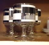 Vintage Black & White Bar Ware
