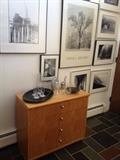 Original Photos by Ann Arbor Photographer John Pinkus, Ansel Adams print, Mid Century Modern Founders 4 Drawer Chest, Mid Century Glassware.