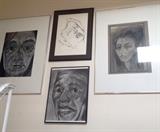 Pat Duff Gallery Wall on the upstairs landing