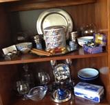 Silver Plate and Blue