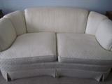 WHITE LOVE SEAT BY ERWIN LAMBETH