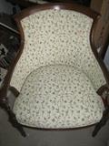 PAIR OF FLORAL CHAIRS BY HEIRLOOM