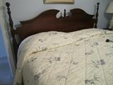KING SIZE BED ROOM SET BY KINKAID WITH DRESSER MIRROR AND NIGHTSTAND
