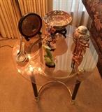 Glass & Brass Coffee and end tables