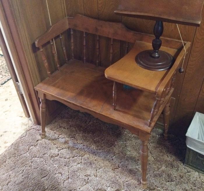 Wooden Telephone table/writing desk