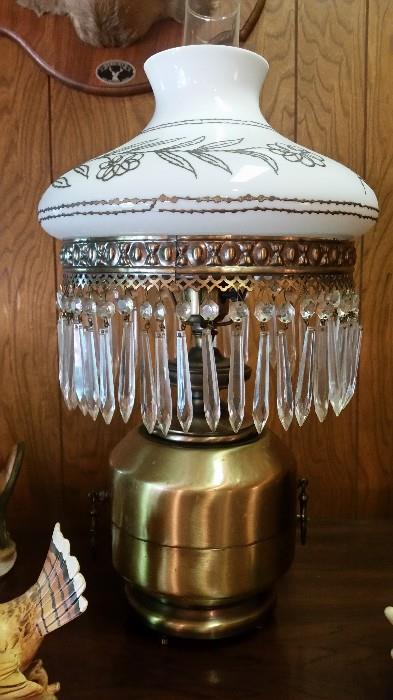 Beautiful brass prism lamp