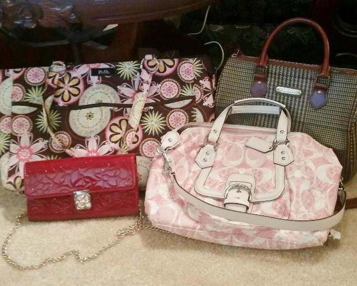 Pink Coach Purse, Polo Purse