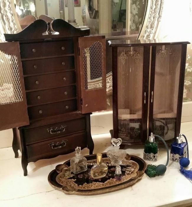 Nice Jewelry Boxes (some musical), perfume bottles, etc....