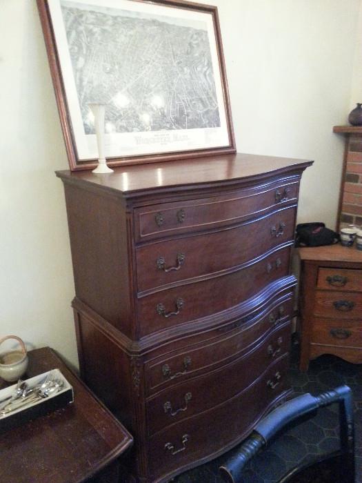 Vintage mahogany bureau