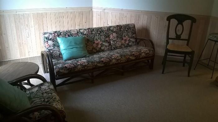 Rattan sofa and chair set