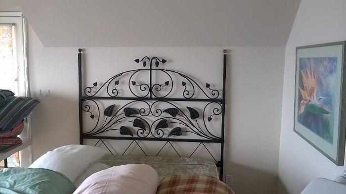Iron full size bed frame