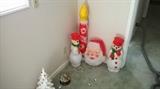 Vintage Christmas lighted figures