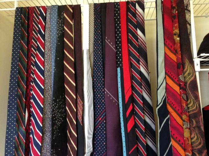 Vintage ties from Lanvin, Pierre Cardin, Briar, Countess Mara, Christian Dior and others
