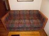 Loveseat upholstered wood frame