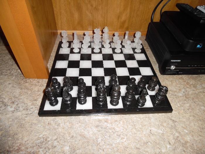 Chess set marble