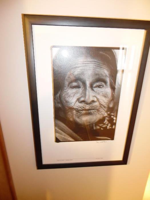 Native American women Print framed