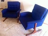 Danish Lounge chairs made by Selig.