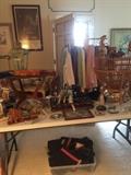 trasures from world travels ...chess sets, mahjong and many more souvenirs...also designer clothing and mink stoles