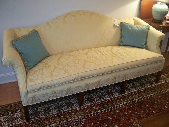Biggs of Richmond VA 8 leg camel back sofa $400