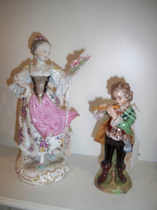 Meissen Figurine (left) $75 as is