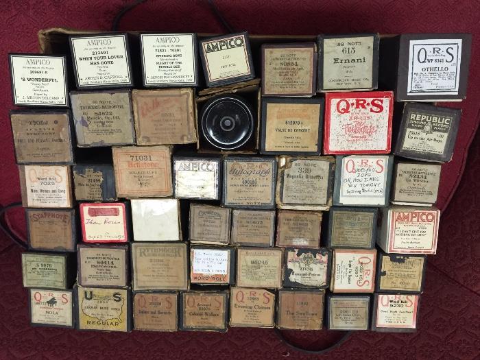 Player piano/organ music rolls,  There are THOUSANDS of these avalable