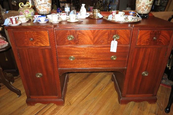 Small Double Pedestal Sideboard