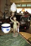 Bronze Lamp, Classical Woman