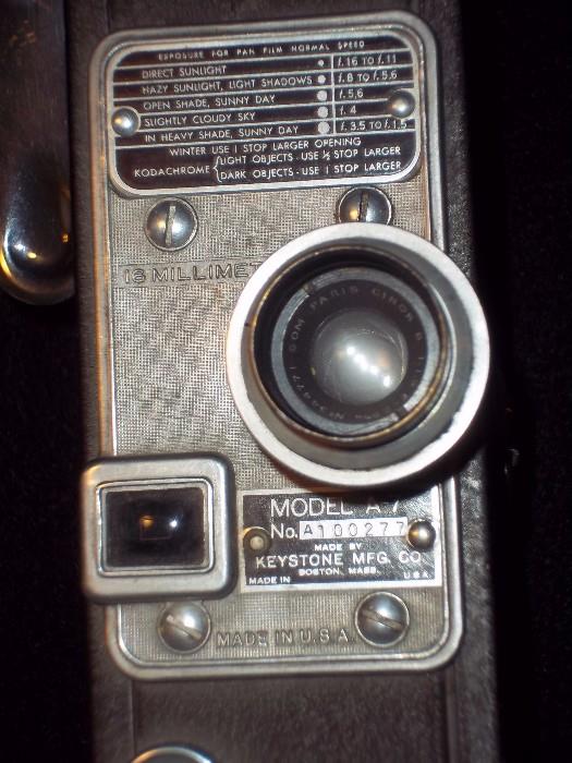 Keystone model A-7 movie camera it works