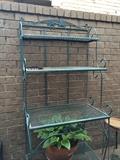          Plant; baker's rack for inside or outside