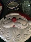                   Santa pie plate