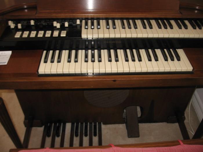 Hammond M2 organ with stool